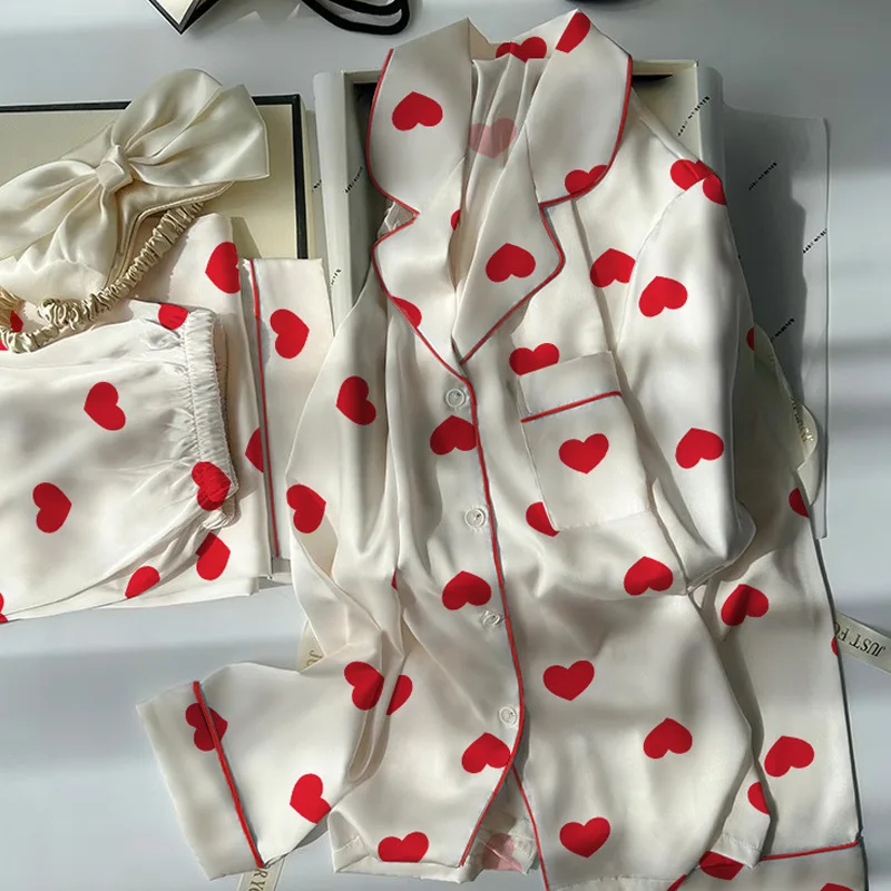 Pyjama d'été de Style coréen Love Ins pour filles, Short fin à manches courtes, Cardigans, Niche, vêtements de maison amples