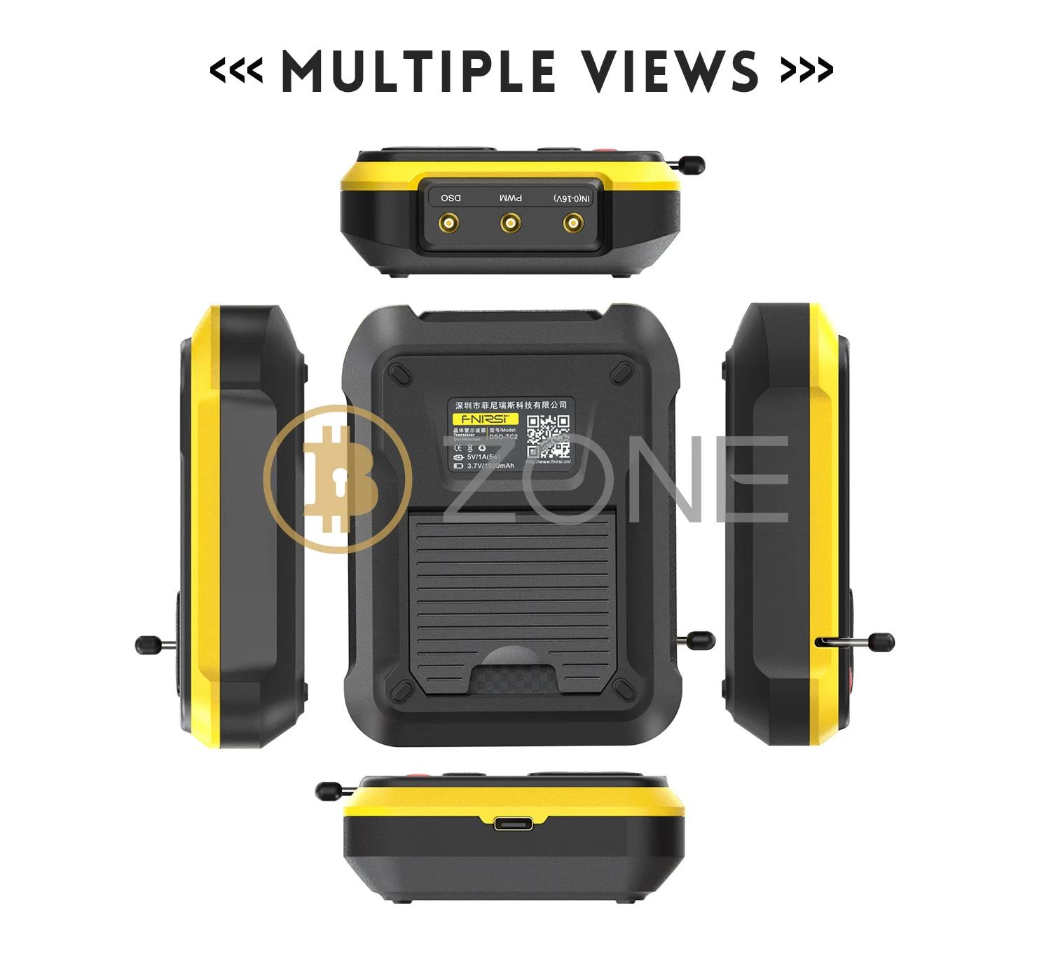 Fnirsi DSO-TC2 Miner ซ่อมออสซิลโลสโคปแบบดิจิตอล2.4 "หน้าจอสีเต็มแบบ2-in-1 PWM squarewave ใหม่