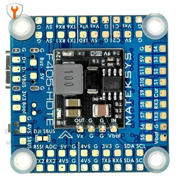 وحدة تحكم في الطيران البلاستيكية F405-HDTE للطائرات بدون طيار FPV مع STM32F405/ICM42688-P/12S LiPo/BetaFlight/ArduPilot