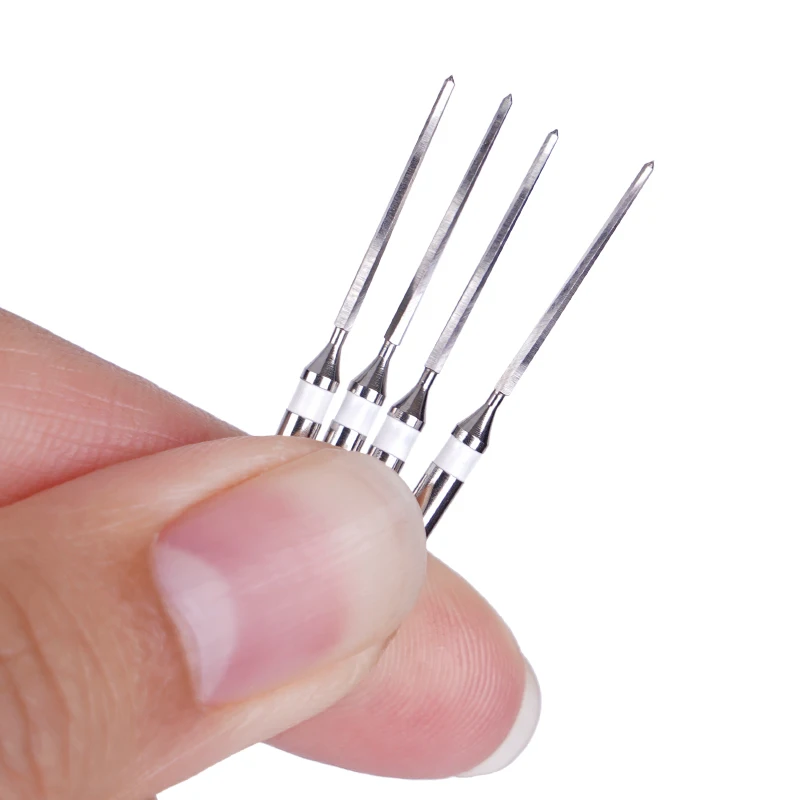 4pcs Dental Drills For Fiber Post Engine Use Stainless Steel Drills Dentistry Reamers Drills Endodontic Root Canal Files