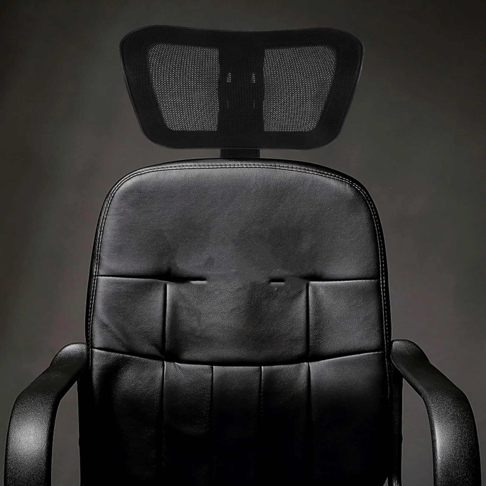 

Adjustable Office Chair Headrest Mesh Neck Support Attachment Breathable Ergonomic Design for Computer Chair