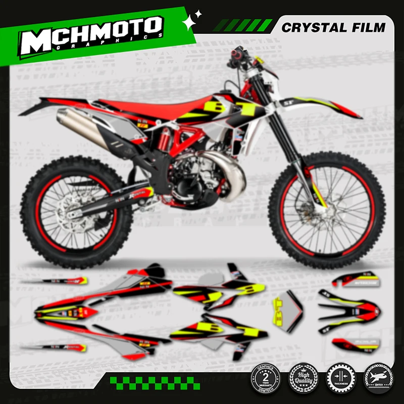 

MCHMFG Motorcycle Team Motorcycle Decal Stickers For Beta 2018 2019 250 300 350 2018-2019 Beta RR -005