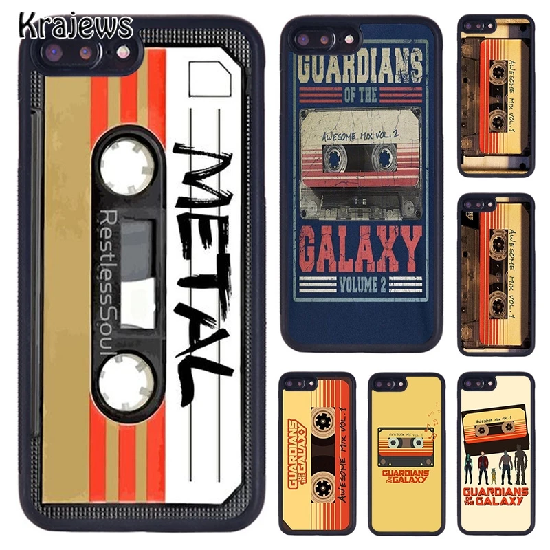 Krajews AWESOME MIX VOL MIXTAPE CLASSIC CASSETTE Phone Case For iPhone 16 15 14 Plus 11 12 mini 13 Pro XR XS Max coque