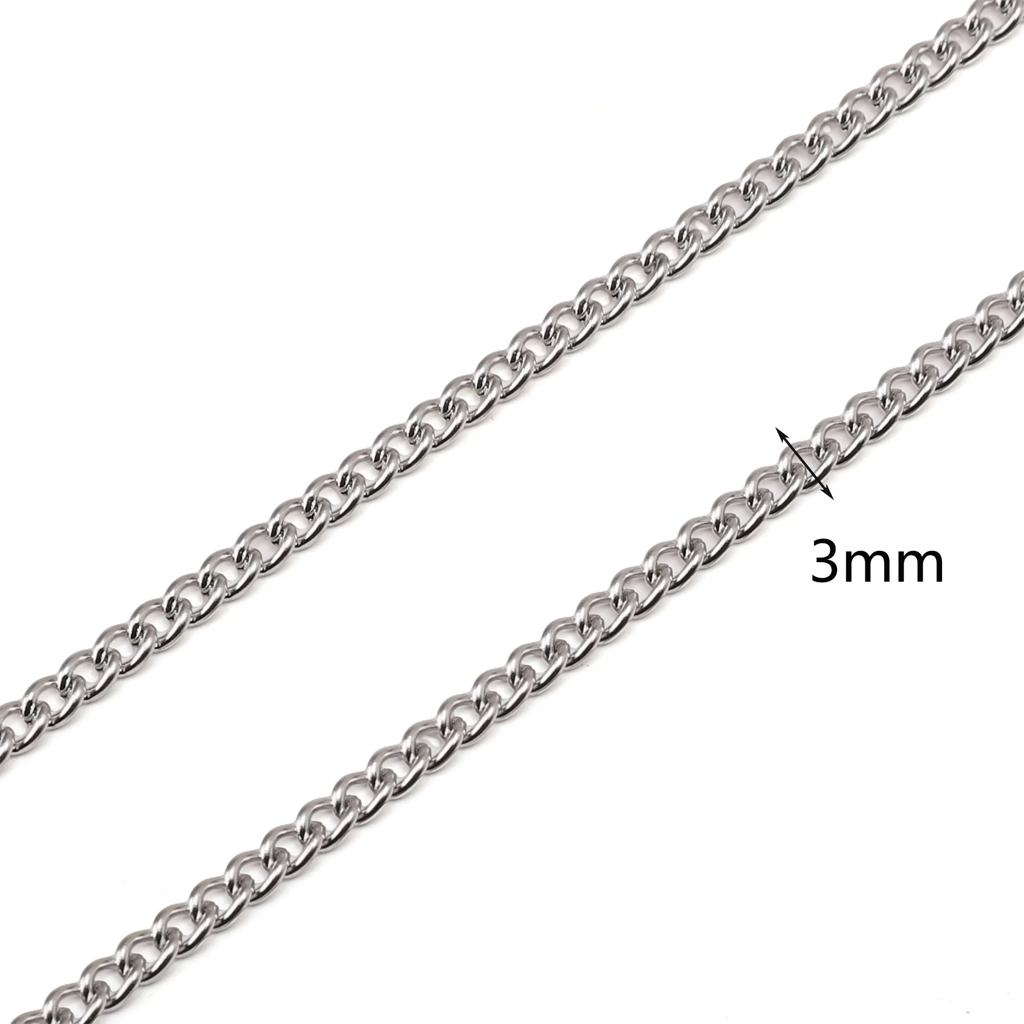 1m Stainless Steel Chain for Jewelry Making
