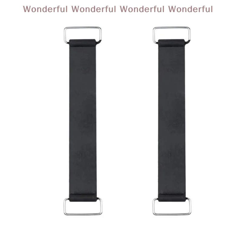 

2pcs Motorcycle Rubber Battery Strap Holder Belt 18-23cm Universal Fit for Motorcycles Tricycles Scooters