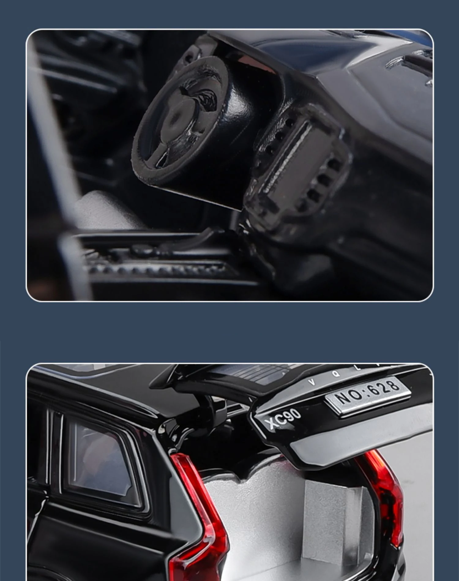 1:32 XC60 XC90 SUV Off-road Diecast Alloy Car Model Toy Cars Sound Light Pull Back Car Vehicle Children Toy Collection