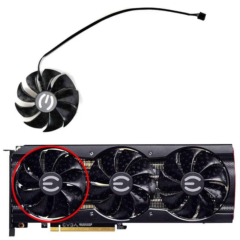 NEW 3PCS 88MM 4PIN PLD09220S12H RTX 3080 GPU Fan，For EVGA GeForce RTX 3080 3080 TI 3090 3070 Video Card Cooling Fan