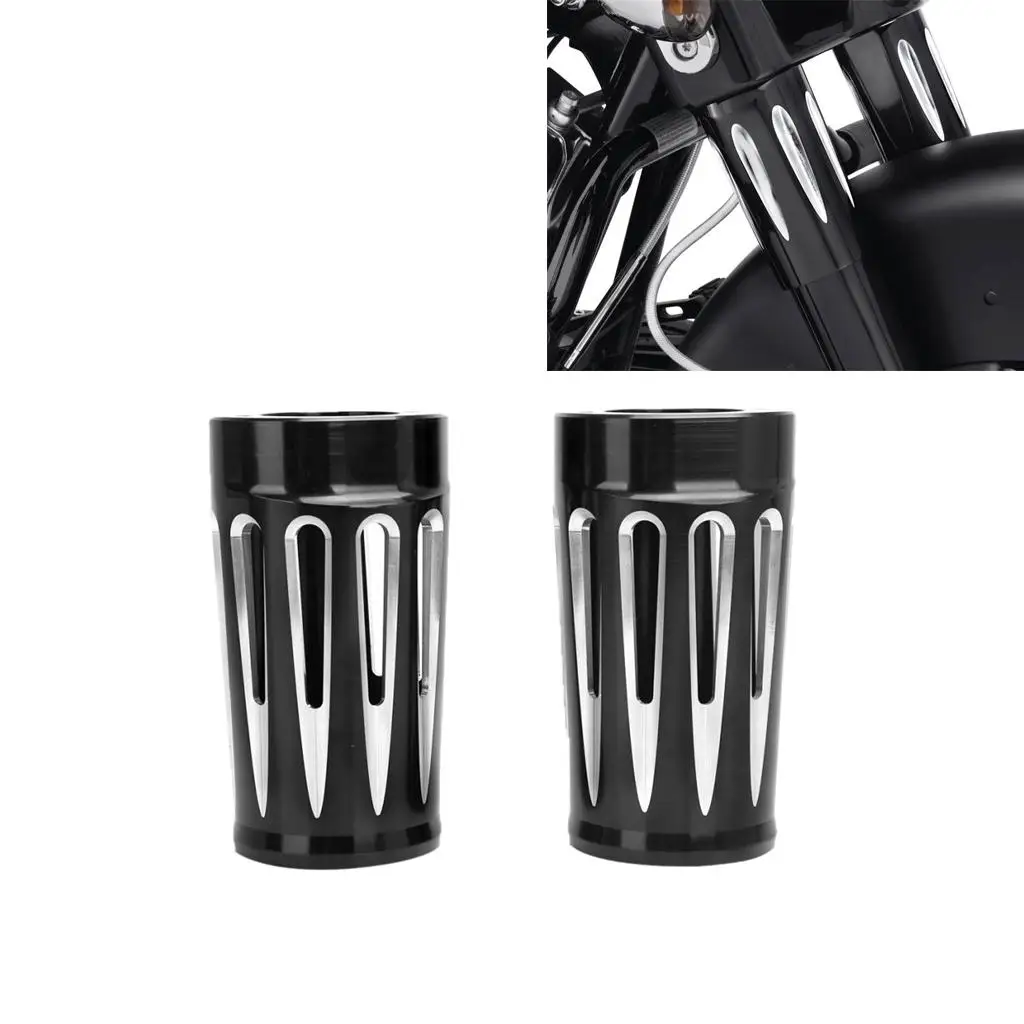 

CNC Edge Cut Billet Fork Boot Slider Cover for Harley Touring 84-13