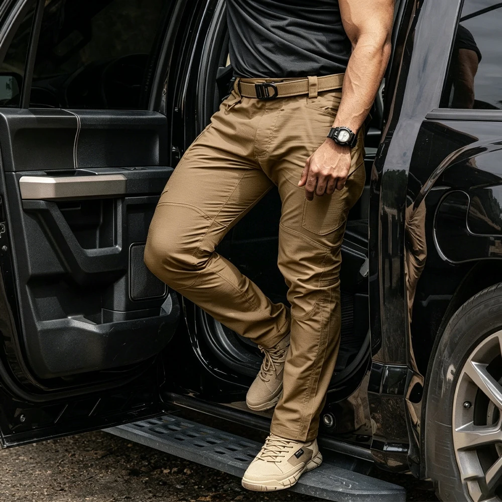 

Tactical Blade Stretch Pants Men Ergonomic Multi-pocket Cargo Trousers Outdoor Hiking Combat Trousers All-Season Work Pants