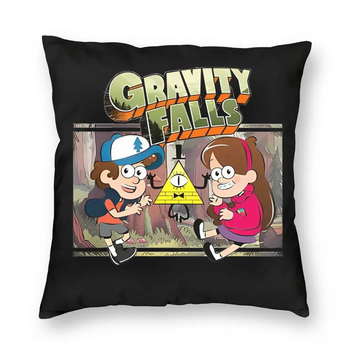 Gravity Falls Bill Cipher Pillowcase Printing Cushion Cover Decorations Cartoon Pillow Case Cover Bedroom Dropshipping 45*45cm