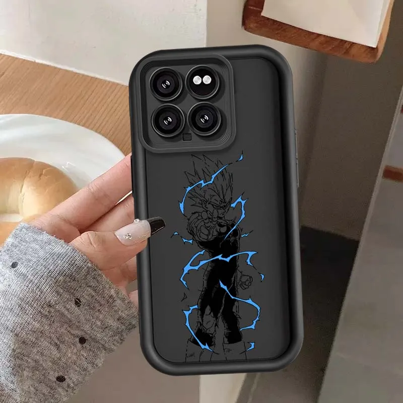 Casing Handphone Art D-Dragon Balls Vegeta Comic Untuk Xiaomi Mi 17 15 14 13 12 14T 13T Pro Max Lite Eye Ladder