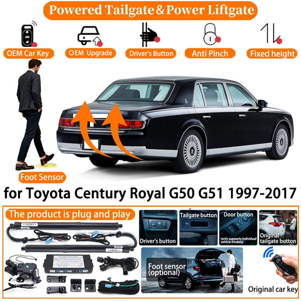 

Car Smart Powered Tailgate system for Toyota Century Royal G50 G51 1997-2017 Automatic Electric Power Tailgate Tail Gate Lift