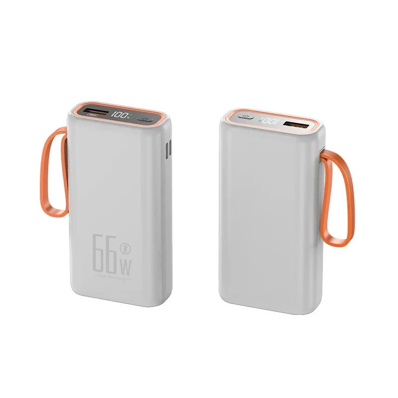66W Digital Display Super Fast Power Bank Compact and Portable 20000mAh Mobile Power Supply