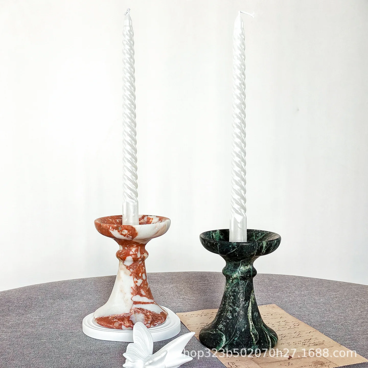 

PYJ Modern Romantic Atmosphere Ceramic Handheld Desktop Candle Cup Home Décor Ornaments
