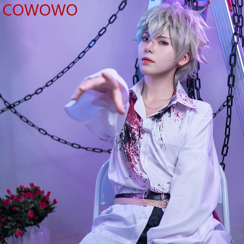 COWOWO Game Ensemble Stars Sakuma Rei Cosplay Otogari Adonis Cosplay Costumes Men Male T-Shirt Pants Outfit Cos Set