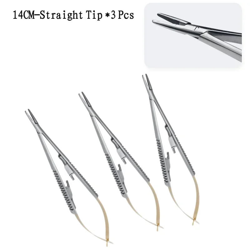 

14Cm/16Cm Castroviejo Needle Holder Dental Orthodontic Implant Dental Needle Holders Dentist Equipment