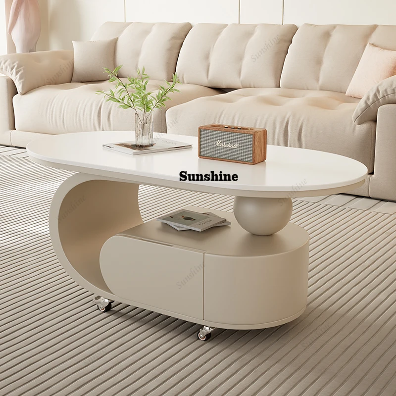 

Modern Classic Coffee Table Beauty With Drawers Oval Aesthetic Coffee Table Vintage Classic Bout De Canapé Home Furniture