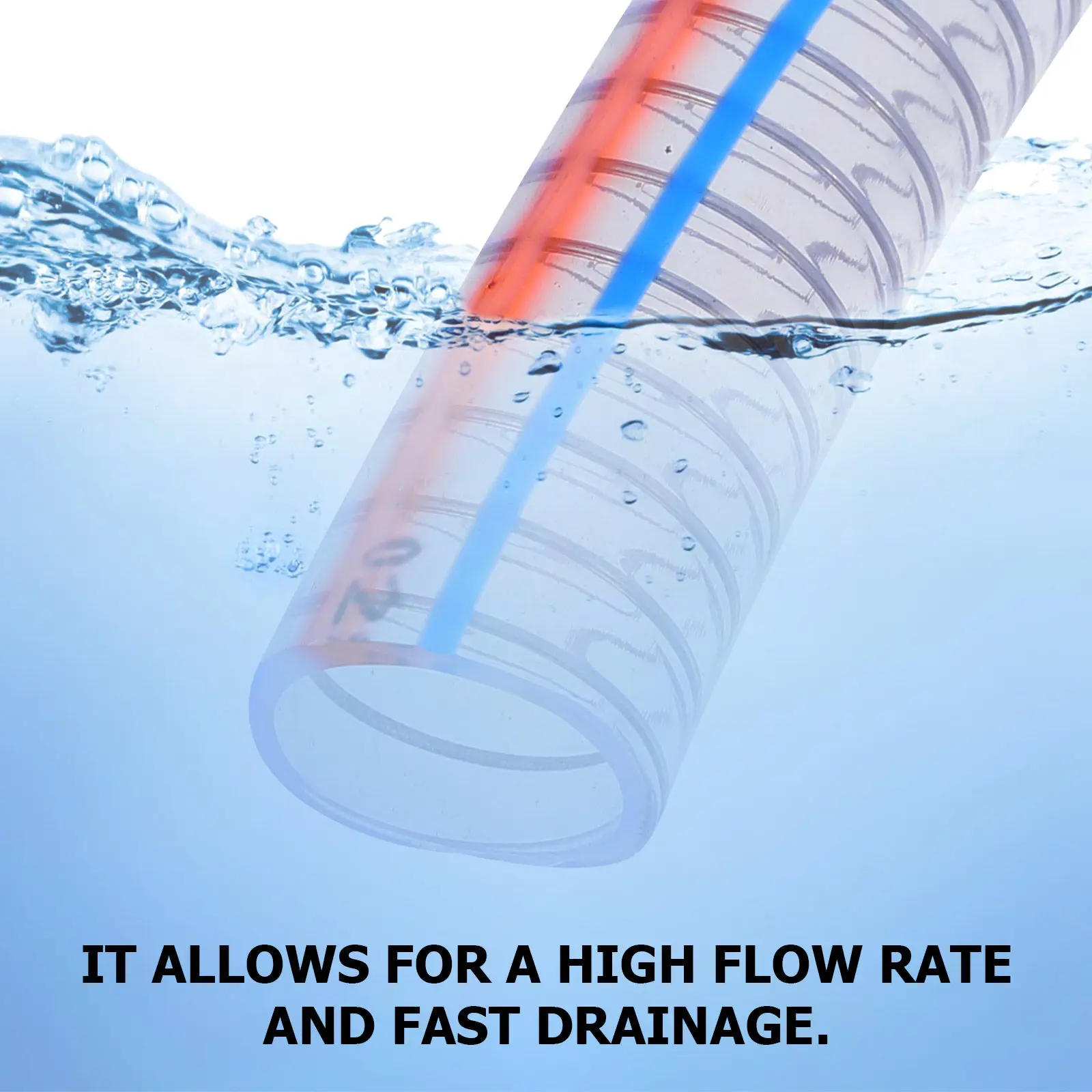 Steel Wire Reinforced Hose Flexible Drain Fuel Oil Water Transfer Tubing Pump Tubing Spiral Suction Pump Hose
