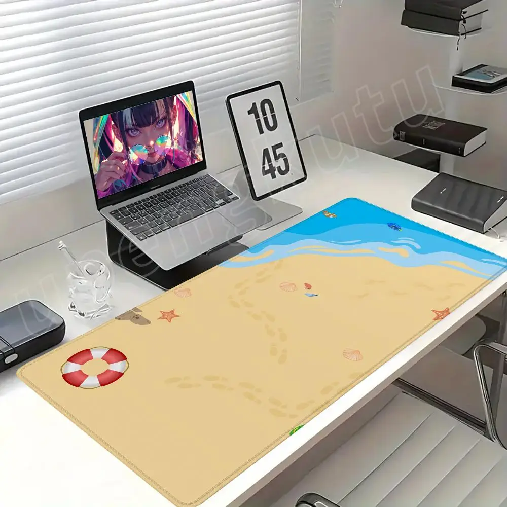 

Beach Scenery Desk Mat, Rubber Non-slip Gaming Mouse Pad, Office Gaming Desk Decoration Mat, Perfect Gift for Friends.