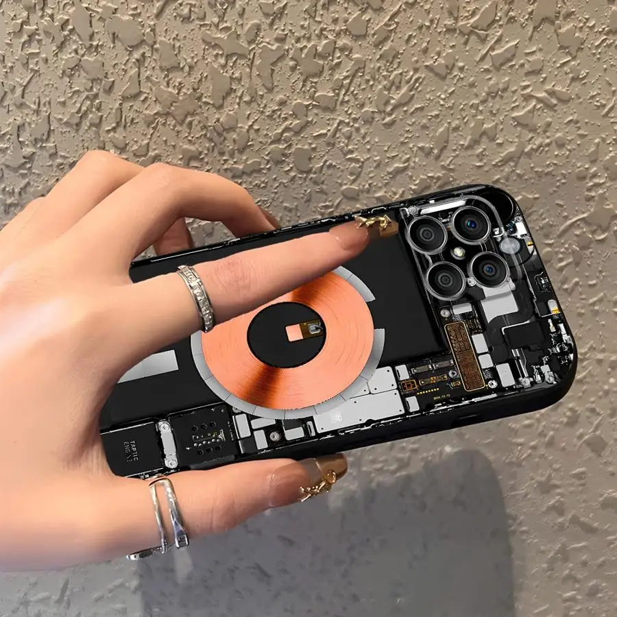 Soft Back Phone Cover Case for Honor X7a 8X 70 90 Lite X9c X8 X9a X9 X7 Circuit Board Pattern