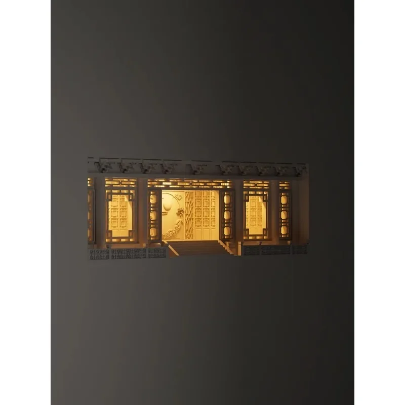 Gypsum niche light Embedded wall Corner staircase Living room Embedded light Corridor sensor Embedded corner light