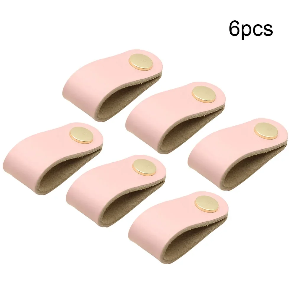 

Кожаный ящик с ручкой, водонепроницаемый ящик из воловьей кожи с одним отверстием, 6 шт., 9 цветов, эластичный ящик для шкафа, ручка двери