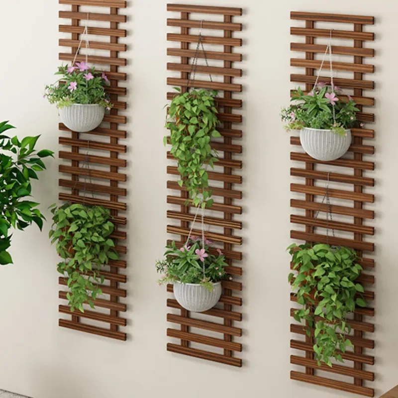 Indoor Gardening Hanging Plant ShelvesBalcony Solid Wood Multi-layer Storage RackSpace-saving Shelf Decoration New Arrivals