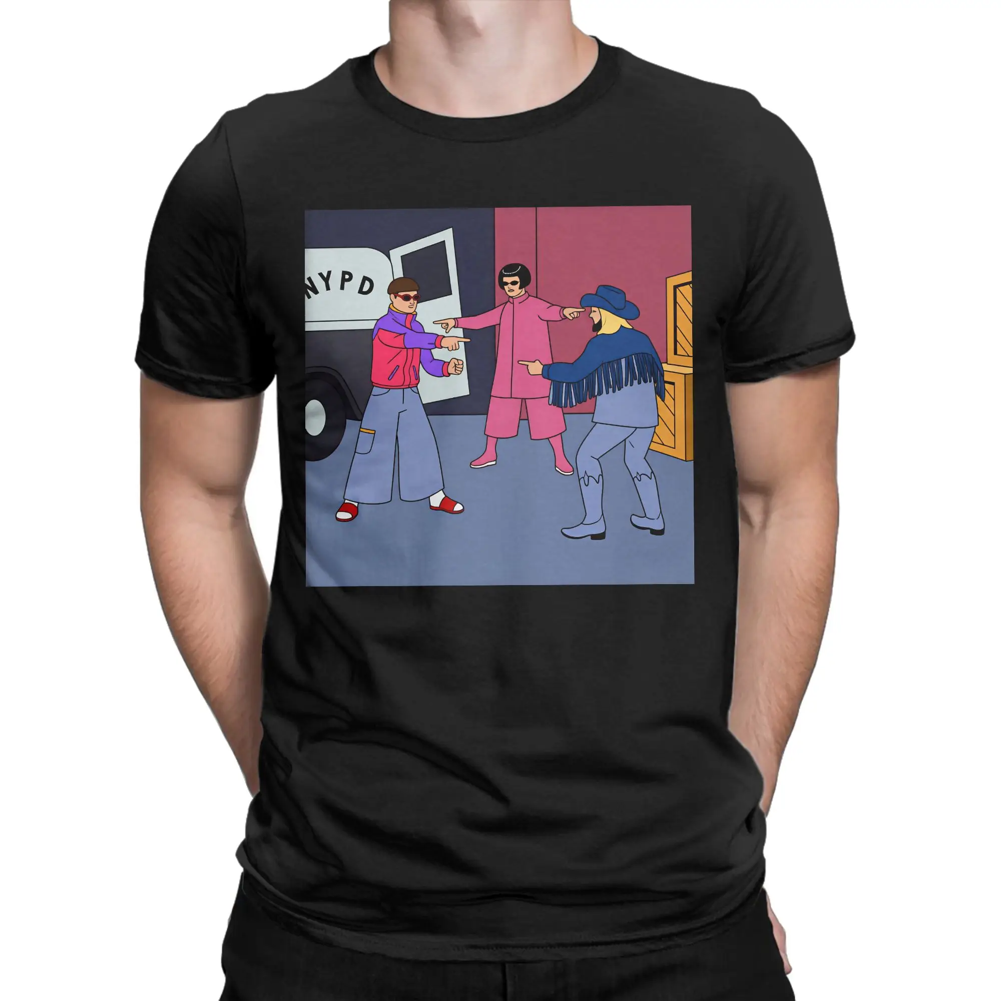 Oliver Tree Inspired Spider Pointing Meme T-Shirt Men  Streetwear Cotton T-Shirts Summer Crew Neck Harajuku Tee Shirt Oversize