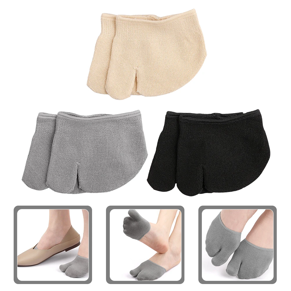 

6pcs Half Toe Socks Women Reusable Seamless Forefoot Dirt Resistant Non Skid Supple Summer Sweat for Women