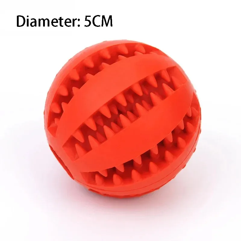 Natural Rubber Dog Chew Toy Extra-Tough Tooth Cleaning Treat Ball Interactive Elasticity Pet Product 5cm - Image 6