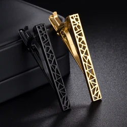 MeMolissa Fashion Copper Black Gold Color Tie Clip For Men Wedding Tie Clasp Clip Gentleman Ties Bar Pin For Men Accessories