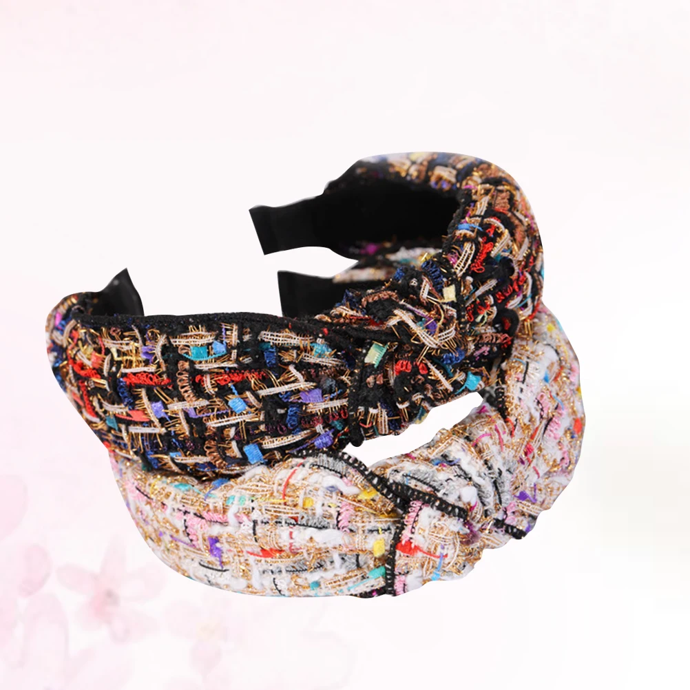 

2pcs Retro Hairband Knotting Woman Hoop Headband All Match Lightweight Durable Colorful Party Festival Travel Daily Life Hair