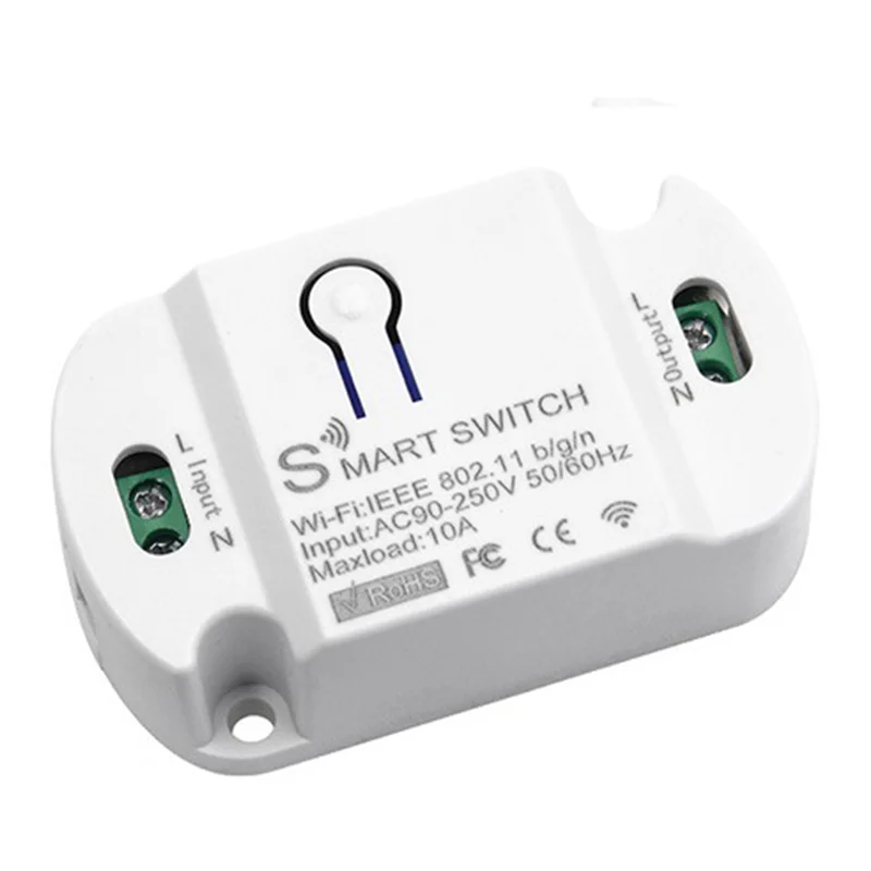 THIVN-Tuya Wifi Smart Switch 10A Wireless Timer Smart Life APP وحدة أتمتة التحكم الصوتي