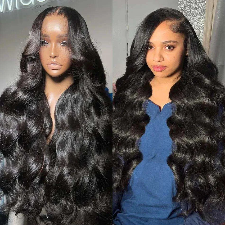 

40-дюймовый объемный парик из натуральных волос 13x6 HD, плотность 250, парик из натуральных волос на кружеве, 100% человеческие волосы, влажный и волнистый парик