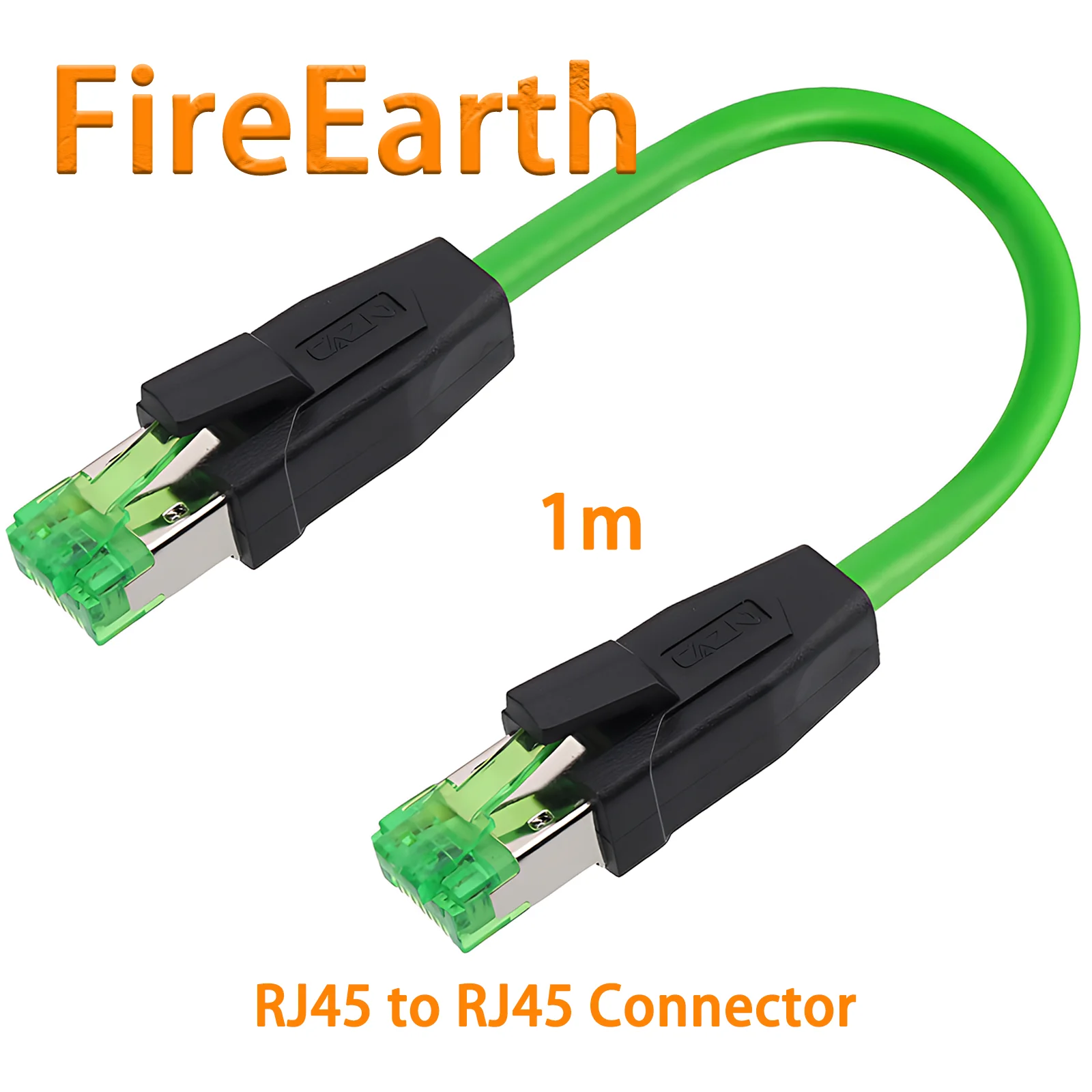 

Industrial RJ45 to RJ45 EtherCAT Protocol Ethernet Connector Male to Male Straight Plug for Automation Systems,1m