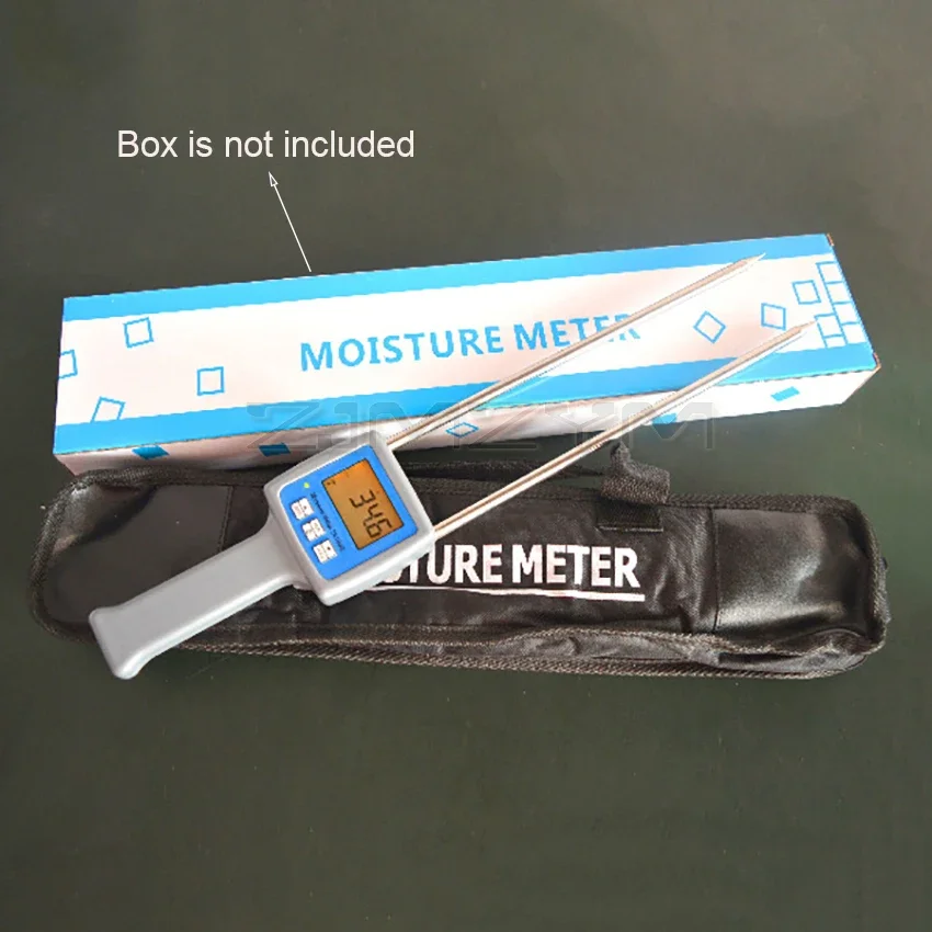 

TK100W Hygrometers Professional Wood Sawdust Powder Hay Bale Peat Moisture Meter Tester Digital LCD Humidity Moisture Analyzer