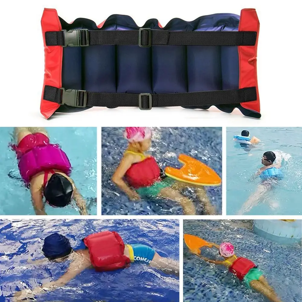 Summer Thickened Inflatable Swim Belt Adjustable Protable Swimming Training Waist Belt Float Water Play Pool Floating Belt