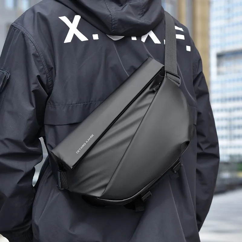 

2024 New Fashion Satchel Cool Bag Men Student Shoulder Bag Boy Cycling Backpack Shoulder Crossbody Function Sports Crossbody Bag