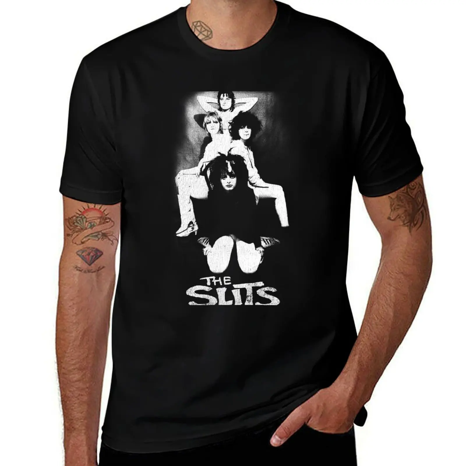 

THE SLITS T-Shirt plain football t shirt T-shirts oversize mens graphic t-shirts hip hop