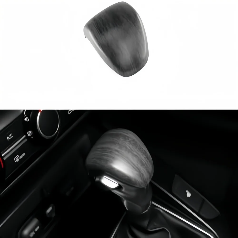 Car Interior Decoration Carbon Fiber Style Shift Knob Lever Handle Seamless Integration Sporty Interior Accent ABS Plastic