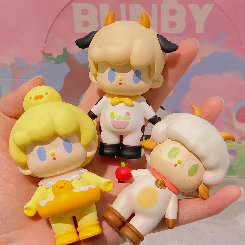 

Слепая коробка BUNBY, серия «Лесные приключения», милая модная игрушка, кукла, пчелы, коры, лягушки, кролики, украшение для рабочего стола, подарок