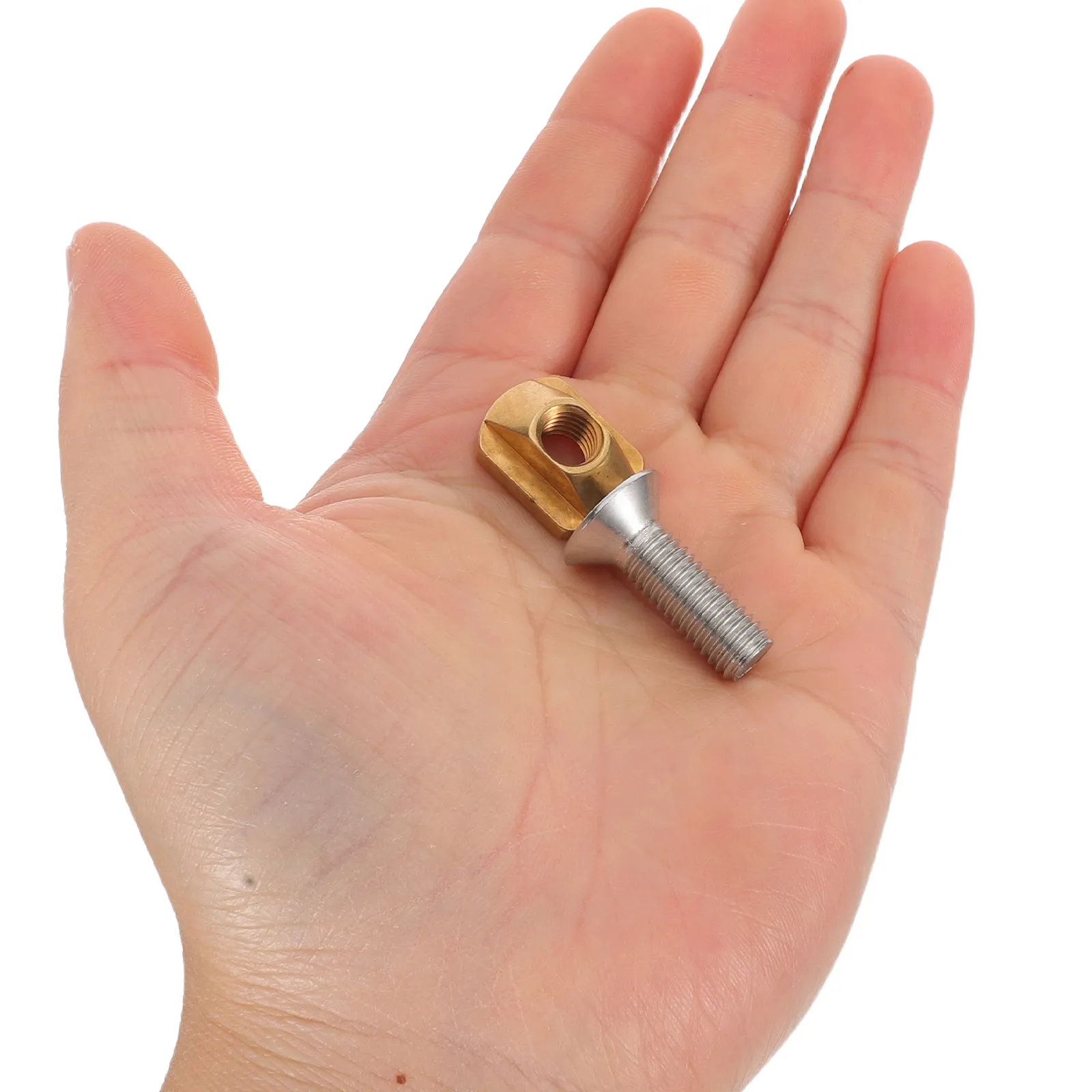 8Pcs Brass T-Nut Set M6 with Screws Washers Sliding Track Nuts for Foil Surfing Sup Board Hydrofoil Track Installation Wing Foil