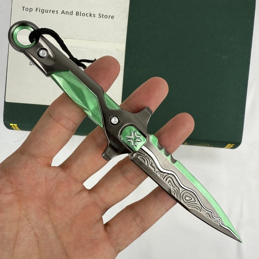 VALORANT نموذج خنجر VCT LOCK//IN، 18 سم، سبيكة زنك، نصل غير حاد، مع غمد – مثالي لمحبي VALORANT، ملحق سلاح لشخصيات الحركة، نموذج متماثل للبيع #2