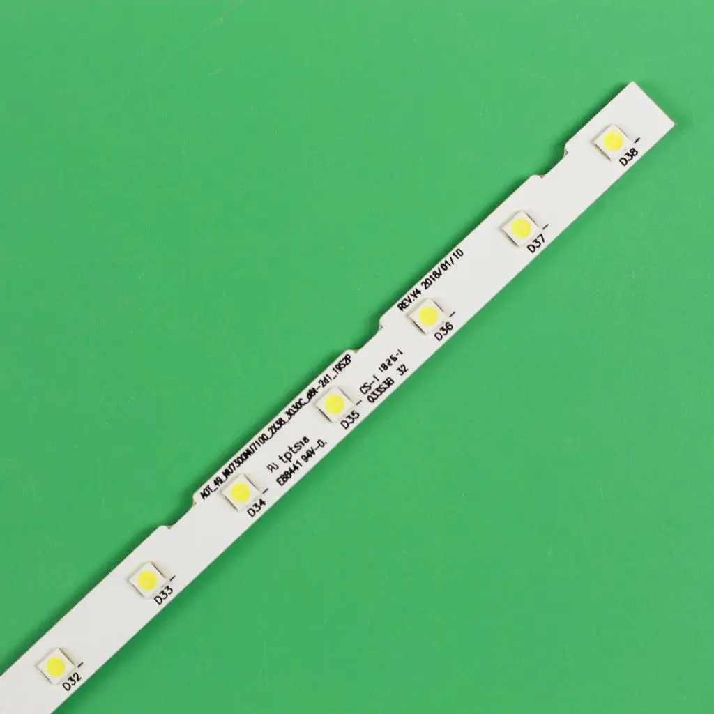 Strip Lampu Latar LED untuk Samsung UE49RU7300 UE49RU7409 UE49RU7440 UE49RU7455 UN49NU7100 UN49NU7100P UN49NU7400 CY-NN049HGEV6H