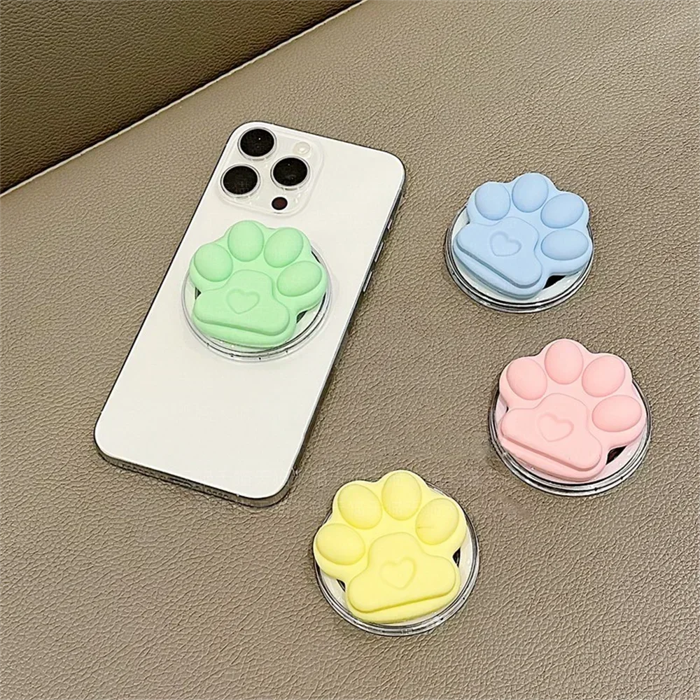 Penyangga Ponsel Magnetik INS Style Cat Paw Magsafe Lipat untuk iPhone 17, Aksesoris Ponsel, Penahan Ponsel