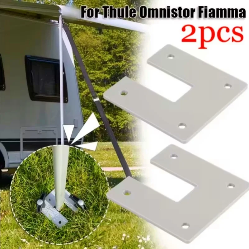 

2pcs Awning Leg Feet Plate Anchor Campervan Motorhome For Thule Omnistor Fiamma Peggy RV Parts Accessories