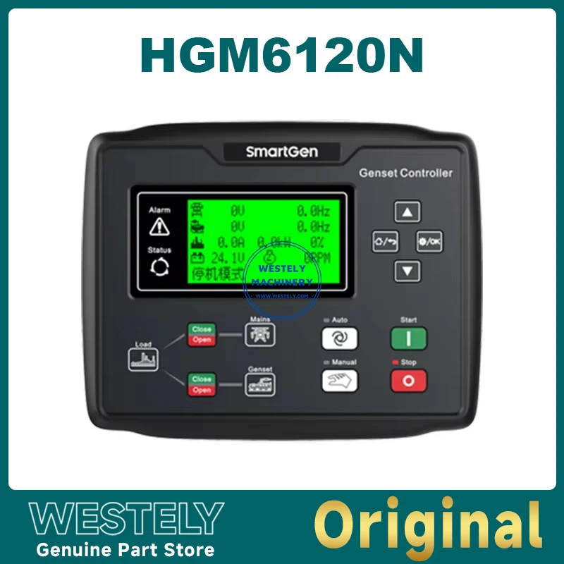 Original Smartgen HGM6120N AMF Diesel Generator Genset Controller Auto Start Stop Display Control Module Pannel HGM 6120N