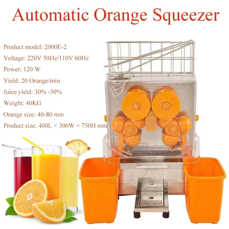 Electric Automatic Orange Juicer Pomegranate Juicer Machine Orange Juicing Machine Orange Extractor With Tap Citrus Squeezer