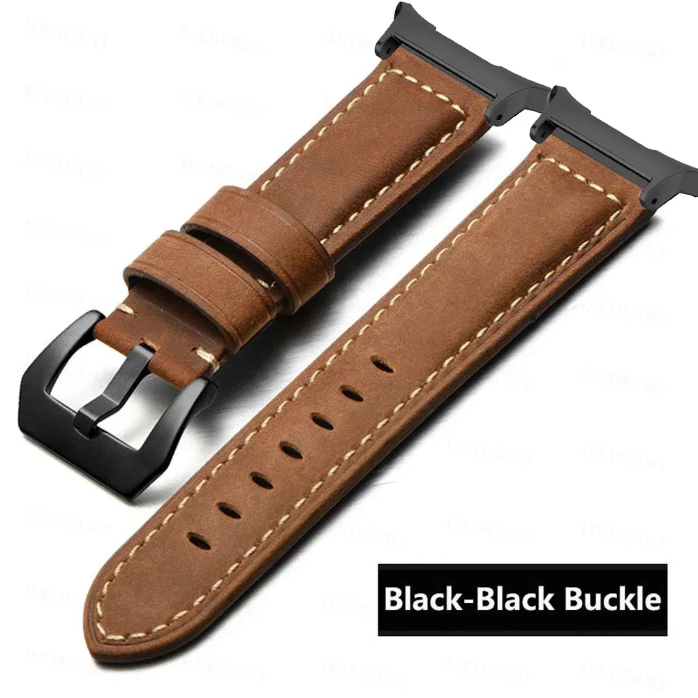 

Genuine Leather Strap for Samsung Galaxy Watch Ultra 47mm 7 Quick Release Strap for Galaxy Watch 7 Ultra Watchband 22mm