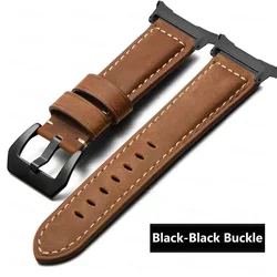 Genuine Leather Strap for Samsung Galaxy Watch Ultra 47mm 7 Quick Release Strap for Galaxy Watch 7 Ultra Watchband 22mm